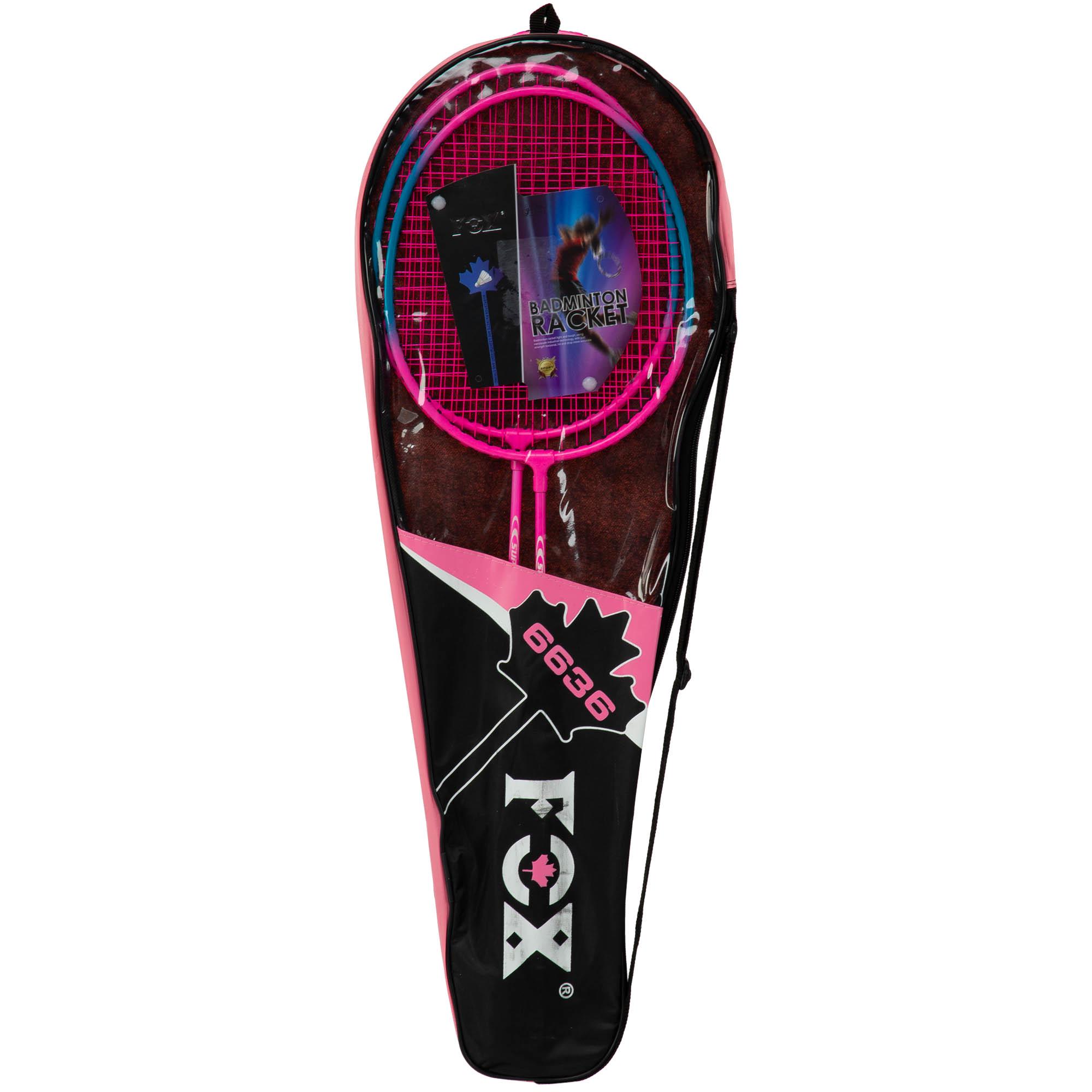Набір для бадмінтону Fox Fox-6636 2 ракетки в чохлі Рожевий (FOX-6636_Розовый) - фото 9