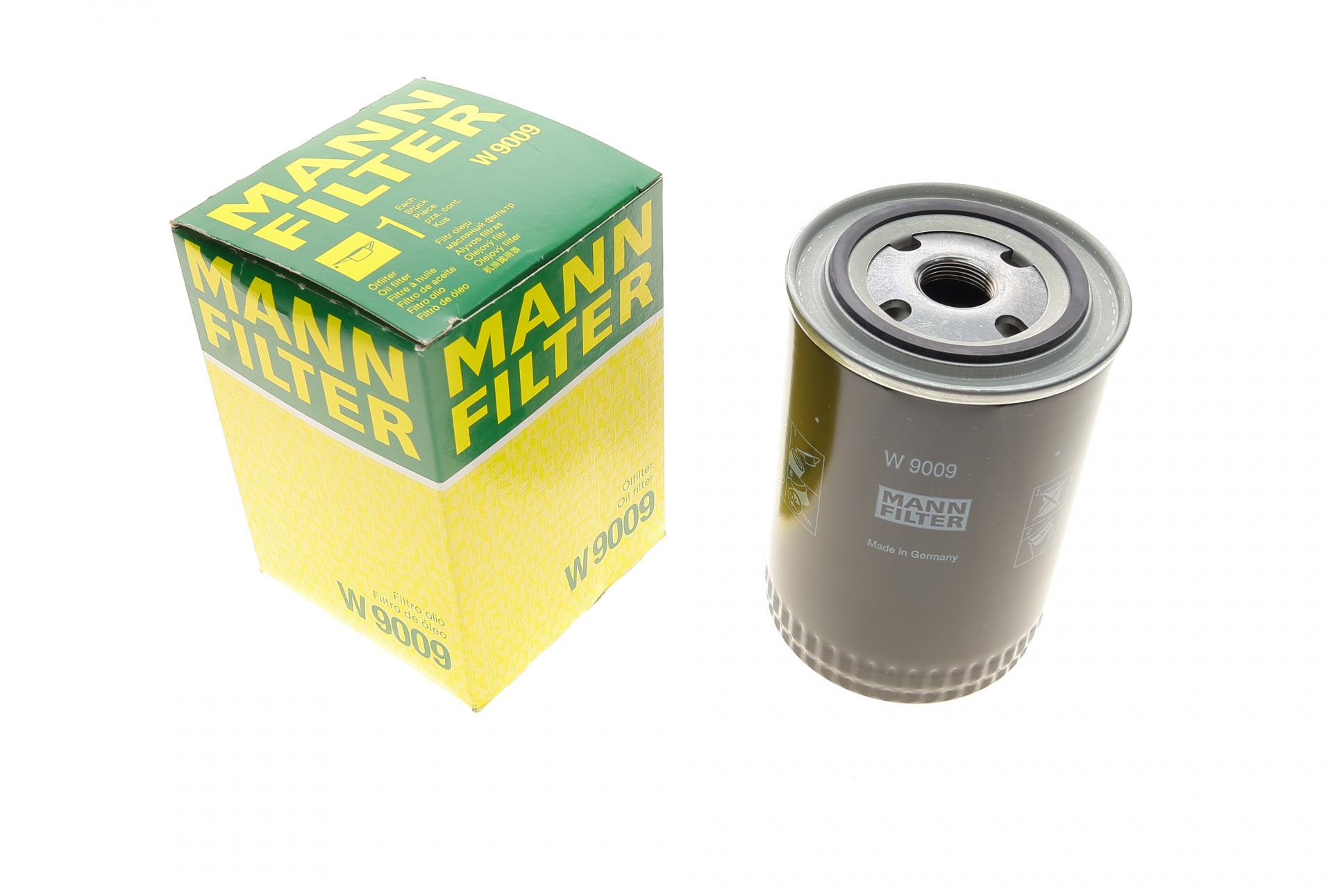 Фильтр масляный Mann-Filter для Citroen Jumper/Peugeot Boxer 3,0HDi/Fiat Ducato 3,0JTD 06- (W 9009)