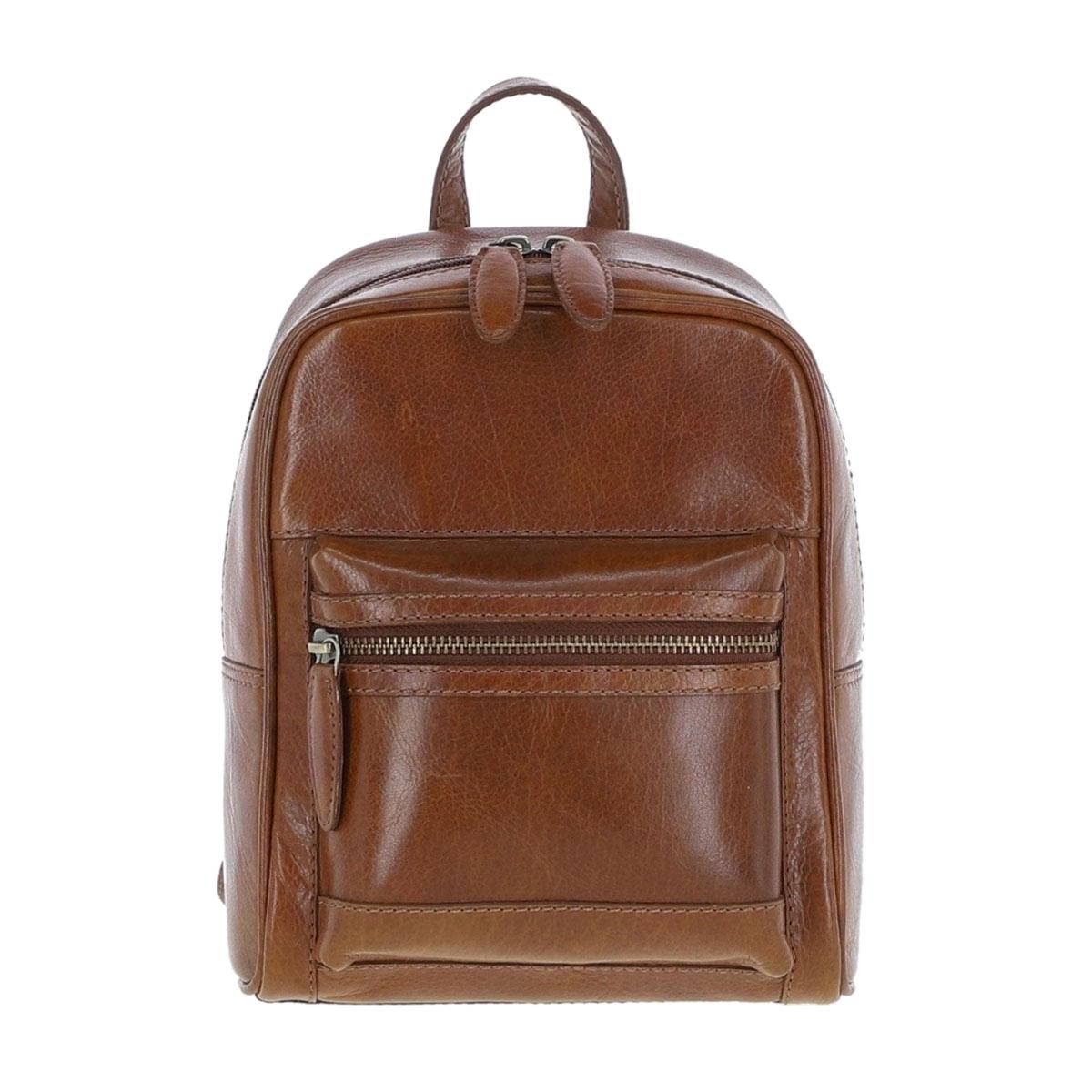 Городской рюкзак женский кожаный Ashwood T87 Honey