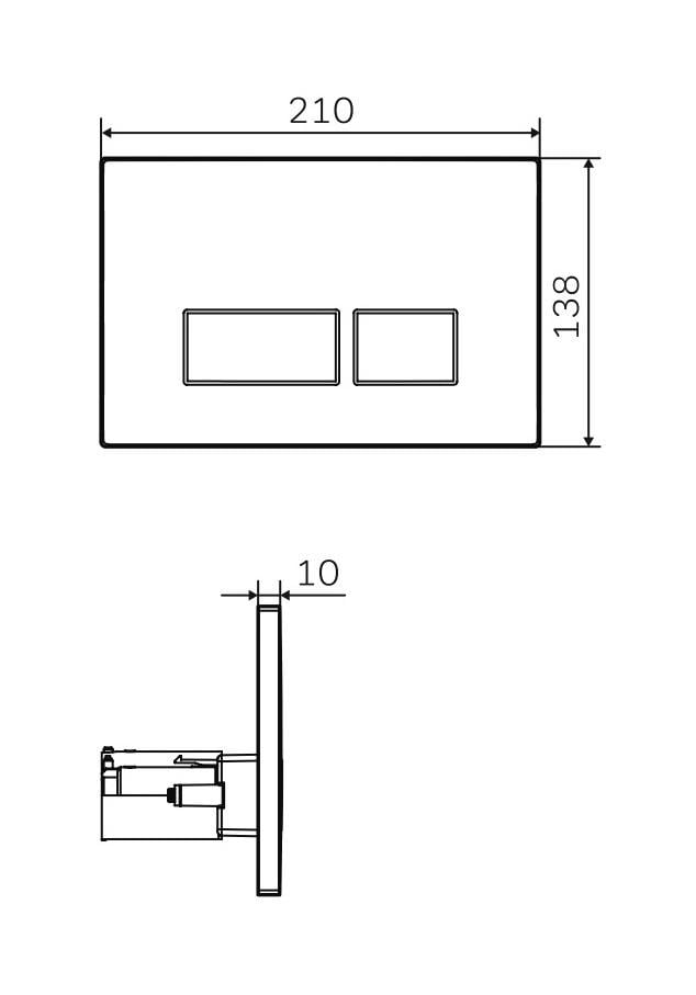 Кнопка слива для инсталляции AM.PM Pro S I047001 Белый (130440) - фото 2