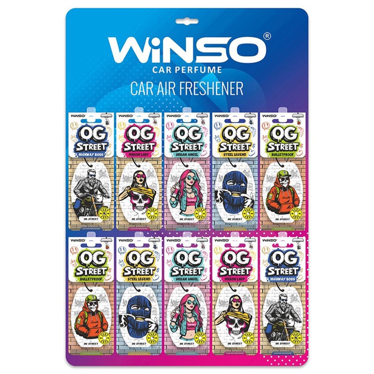 Микс ароматизаторов целлюлозный Winso OG Street дисплей 50 шт. (11077)