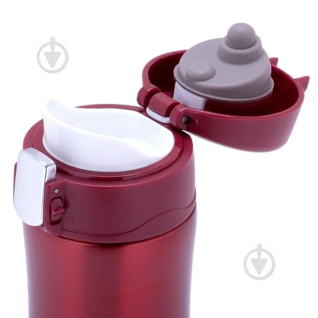 Термос Kamille 320 мл из нержавеющей стали красный КМ-2087