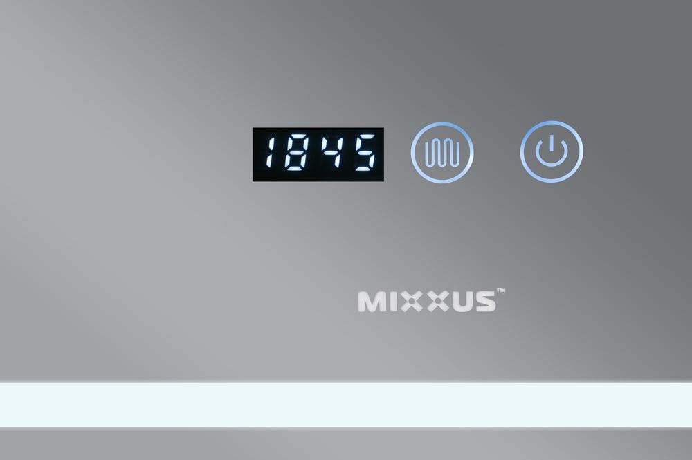 Дзеркало MIXXUS Warm MR02-80x80 з LED Touch/Anti-fog з димеромом/регулюванням яскравості/годинником (MI6934 (MI6934) - фото 4 Дзеркало MIXXUS Warm MR02-80x80 з LED Touch/Anti-fog з димеромом/регулюванням яскравості/годинником (MI6934 (MI6934) - фото 4