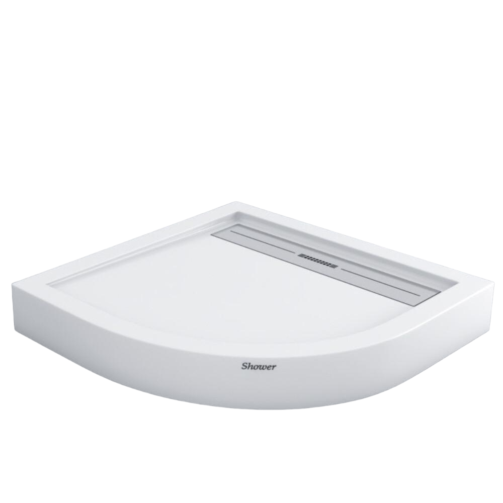Поддон акриловый полукруглый Shower Drop DR0-8009 90х90х15 см