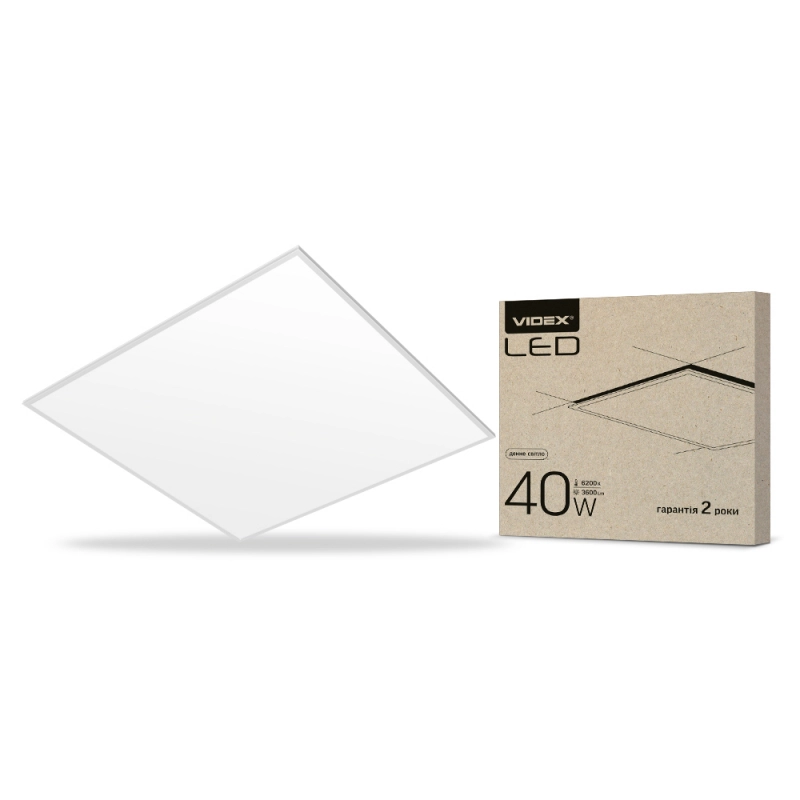 LED-панель Videx матова 40W 6200K (VL-P406W)