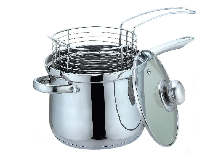 Кастрюля для фритюра с сеткой Bohmann из нержавеющей стали 4,3 л (BH 1667 FR)