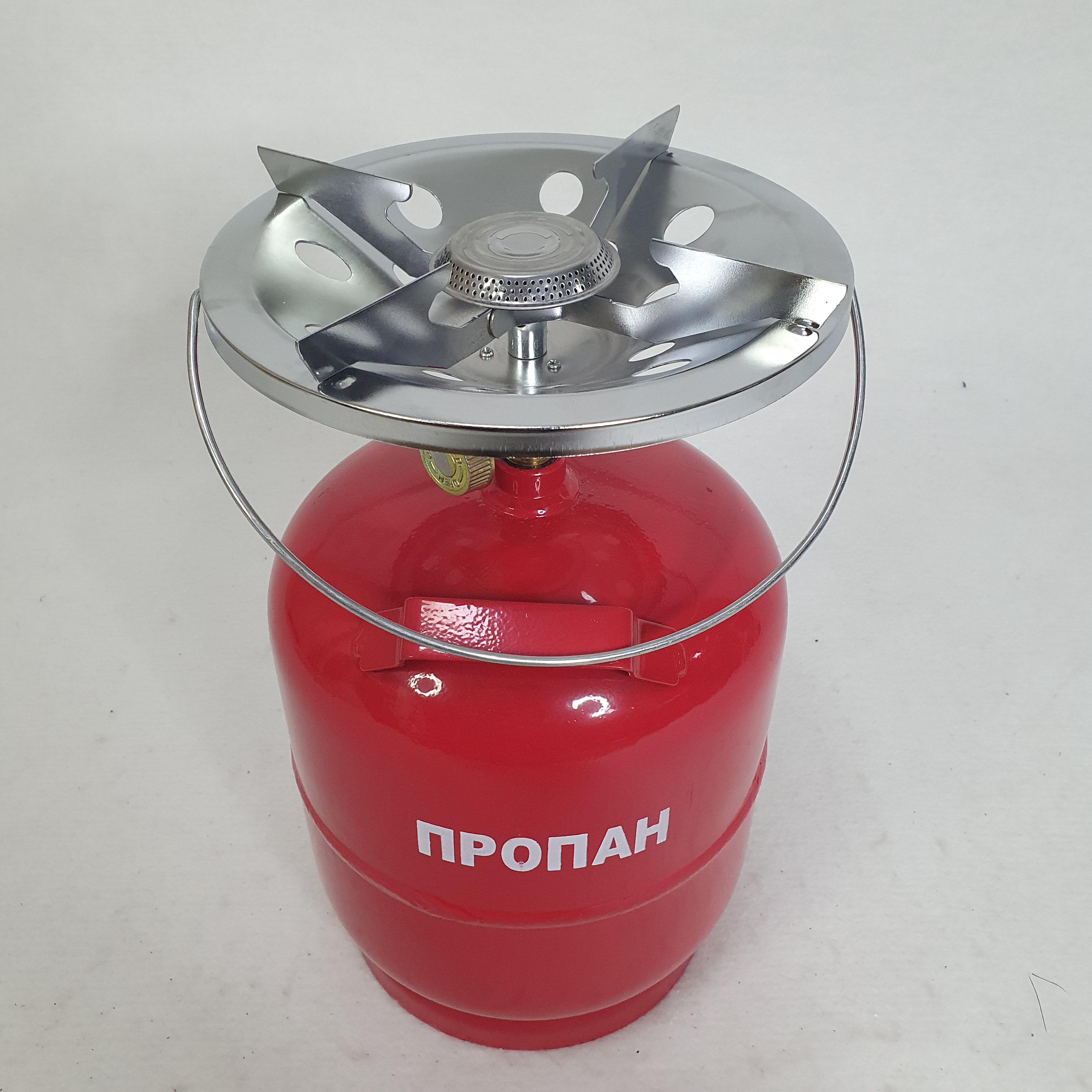 Баллон газовый туристический 2200 Вт с горелкой 8 л (BG-08) - фото 3