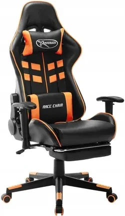 Компьютерное кресло геймерское vidaXL Black/Orange (20516)