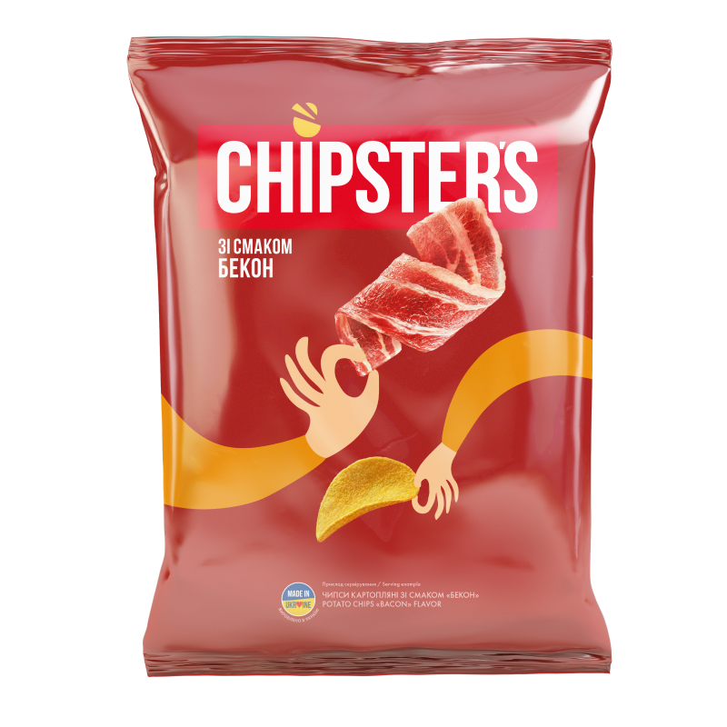 Чипси CHIPSTER'S Бекон 120 г (4820182741852)