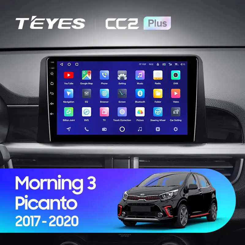 Автомагнітола штатна Teyes CC2 Plus для Kia Morning 3 picanto 2017-2020 Android (1797749042) - фото 3