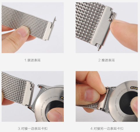 Ремешок для смарт-часов Mijobs 20 мм миланская петля металлический Серебряный (1565P) - фото 5 Ремешок для смарт-часов Mijobs 20 мм миланская петля металлический Серебряный (1565P) - фото 5