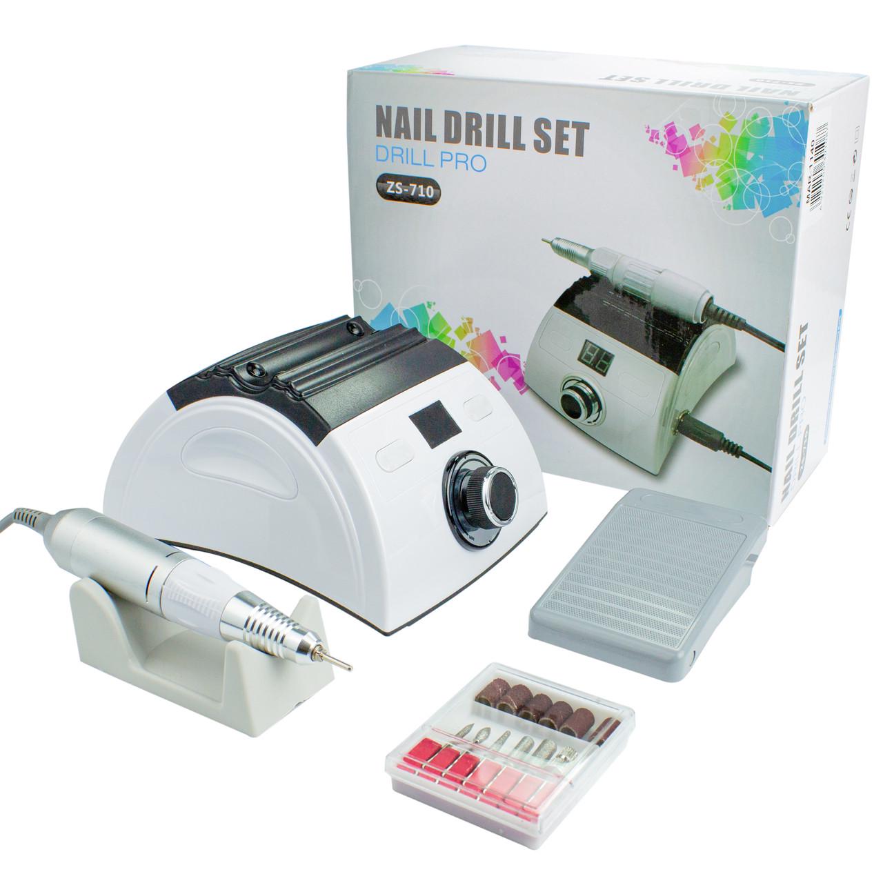 Фрезер для маникюра Nail Master ZS-710 65 Вт 35000 об/мин (6561323)