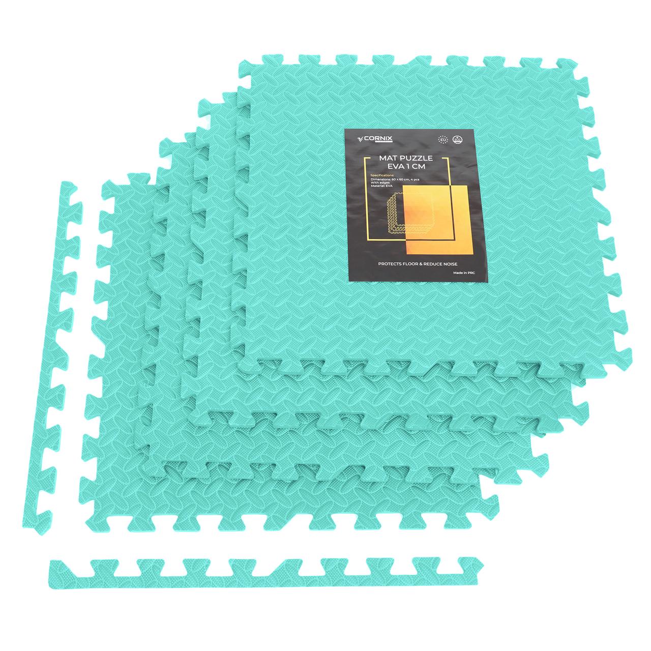 Мат-пазл Cornix Mat Puzzle EVA 120x120x1 cм XR-0234 Mint (2375571746)