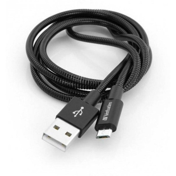 Кабель Verbatim USB-Micro USB 1 м Black (48863) - фото 5