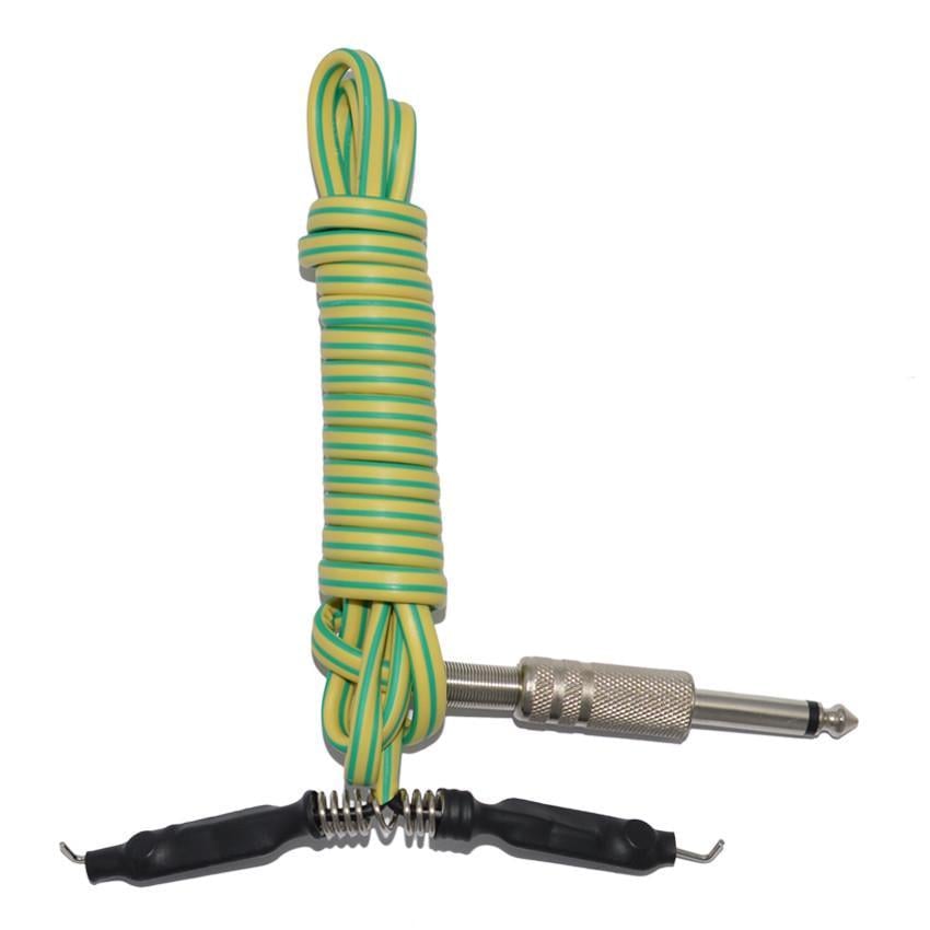 Клипкорд для тату машинки Зелено-желтый (CC2015)