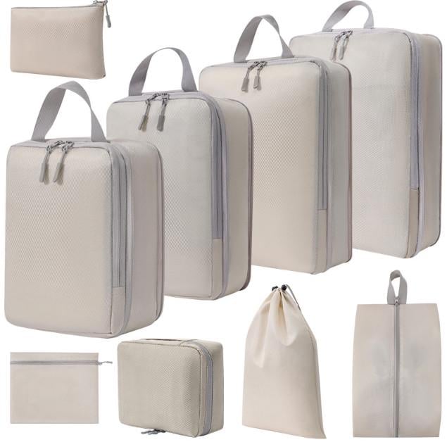 Набір органайзерів для подорожей Monochrome тип 1 9 елементів Бежевий (КДО-42-12)