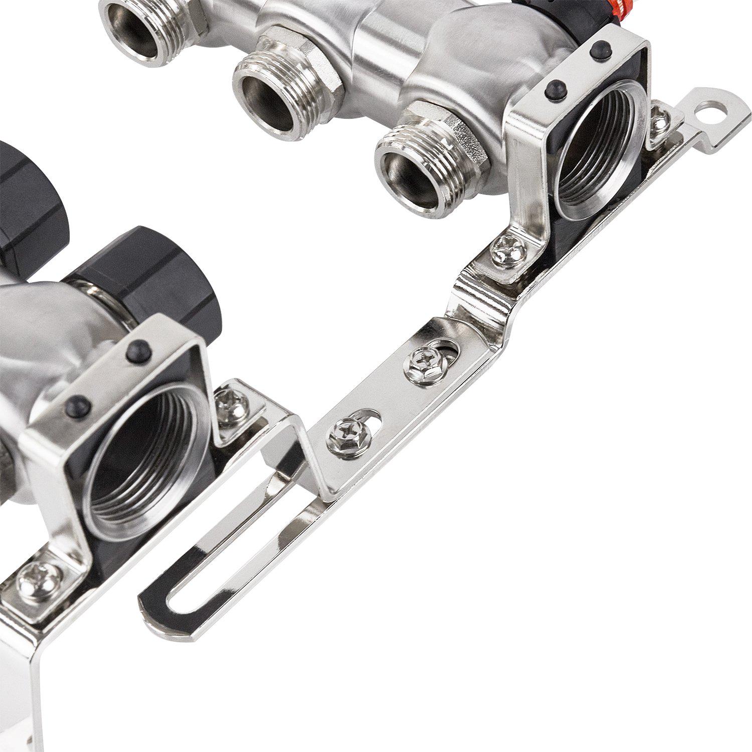 Коллектор с расходомерами Raftec RC03-08 1"x8 - фото 2