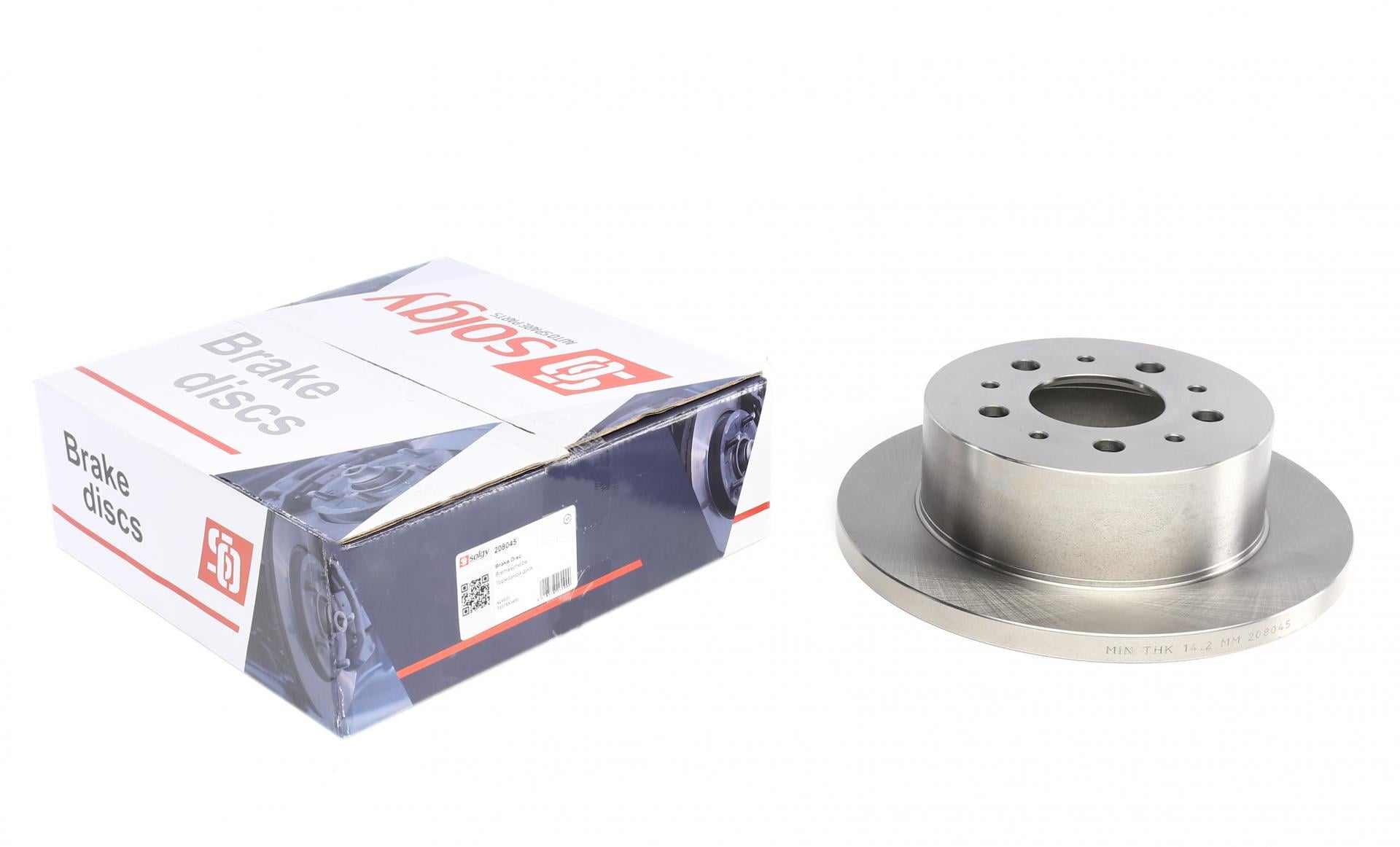 Диск тормозной задний SOLGY для Citroen Jumper/Fiat Ducato/Peugeot Boxer 06- 280x16 мм (208045)