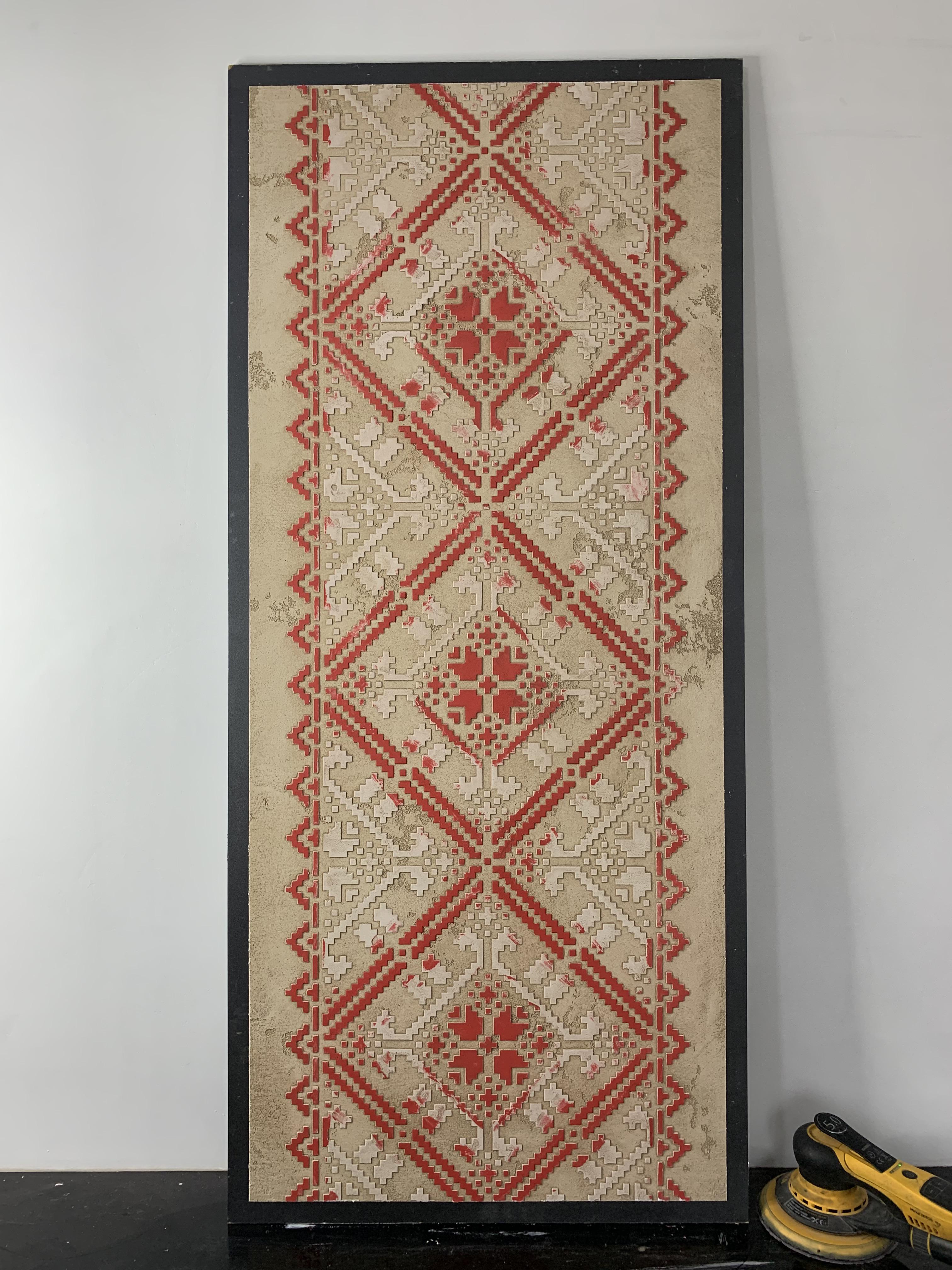 Трафарет DFA украинский узор вышиванка для штукатурки и краски 0,3-1 мм (Z00006-d) - фото 7