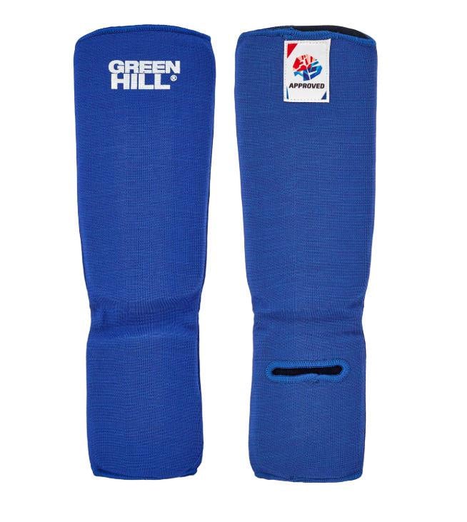 Защита ног Green Hill SIC-6131 голень стопа эластан S Синий (8585053829856)