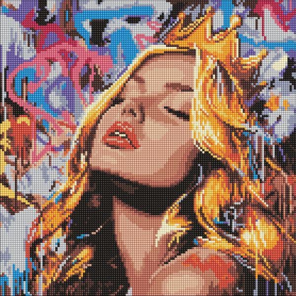 Алмазная мозаика Ideyka Современная Спящая Красота 40x40 см (Id-AMO8316)