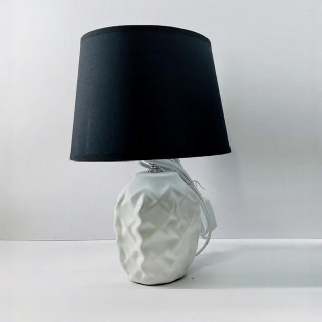 Настільна лампа Valeso з керамічним корпусом Е14 IP20 Білий/Чорний (V-DTL905W)