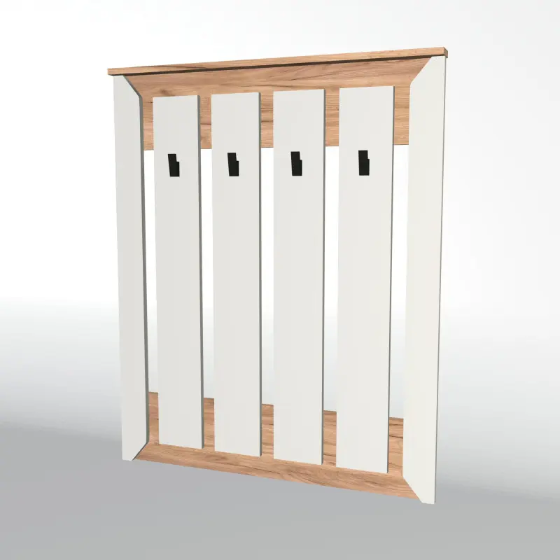 Вішалка настінна Еверест Нордік Білий/Дуб сонома (26825549)