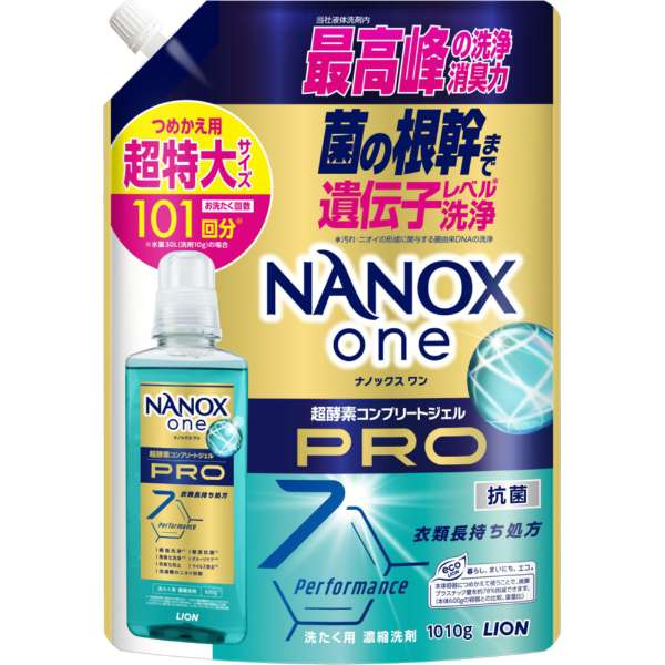 Средство для стирки жидкое Nanox ONE PRO Lion сменный блок 1010 г (375494)