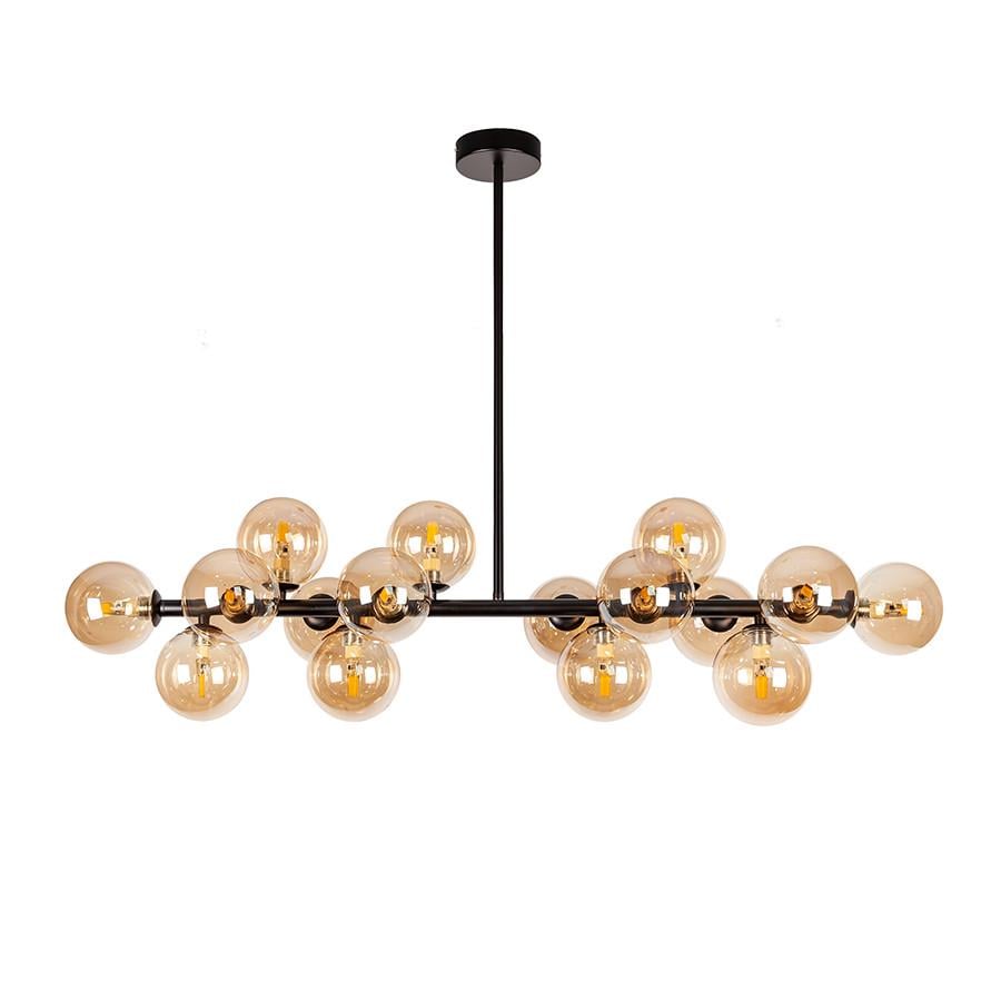 Люстра стельова молекула 7841020-16 BK/BR Чорний/Коричневий - фото 1 Люстра стельова молекула 7841020-16 BK/BR Чорний/Коричневий - фото 1