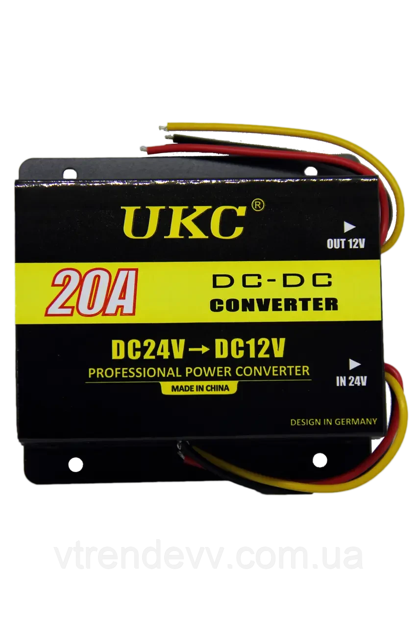 Преобразователь напряжения автомобильный UKC DC/DC 24V-12V 20 A 240 Вт (3387) - фото 6 Преобразователь напряжения автомобильный UKC DC/DC 24V-12V 20 A 240 Вт (3387) - фото 6