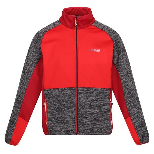 Кофта чоловіча флісова Regatta Coladane IV Fleece L Dark Grey/Chilly Red (RMA515-L) - фото 3