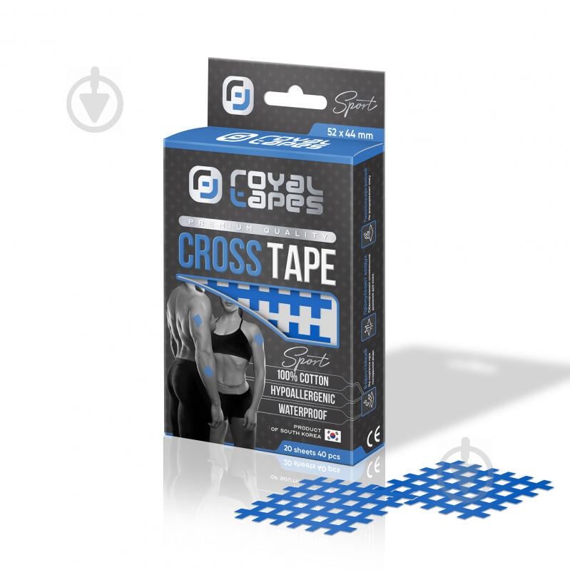 Кросс тейп Cross Tape Royal Tapes body care Синий Кросс тейп Cross Tape Royal Tapes body care Синий