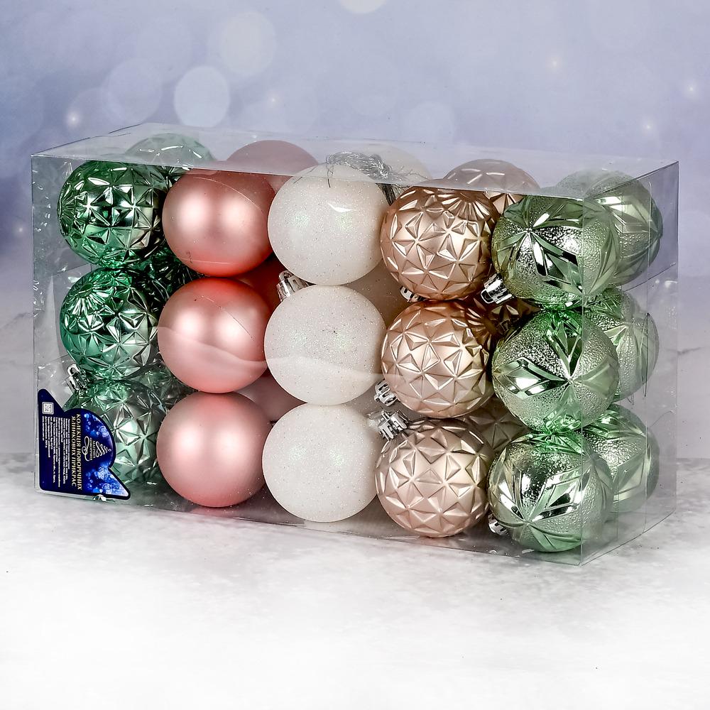 Елочные шарики 6 см 30 шт. (9617)