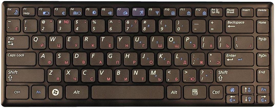 Клавиатура для ноутбука Samsung X460 Black Frame Black
