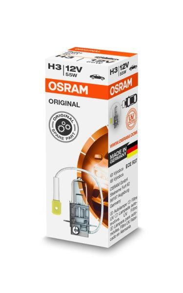 Лампа автомобильная Osram H3 12 V 55 W цоколь PK22s галоген (64151)