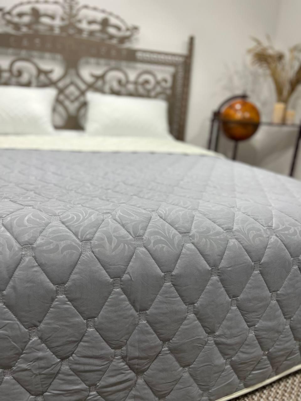 Летнее одеяло/покрывало Casablanket двухстороннее 220х230 см Серый - фото 4