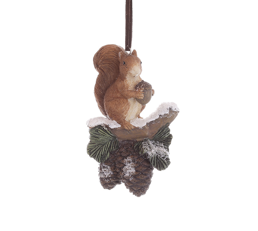 Подвеска новогодняя декоративная BonaDi Белка (838-493)