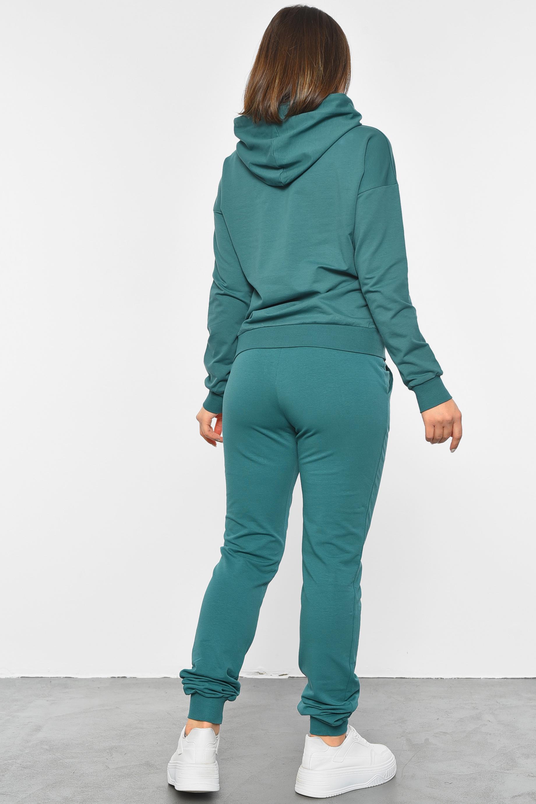 Спортивний костюм жіночий S Зелений (189740) - фото 3 Спортивний костюм жіночий S Зелений (189740) - фото 3