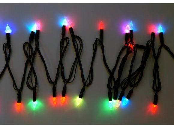 Светодиодная гирлянда LED 400 черный провод Мультик
