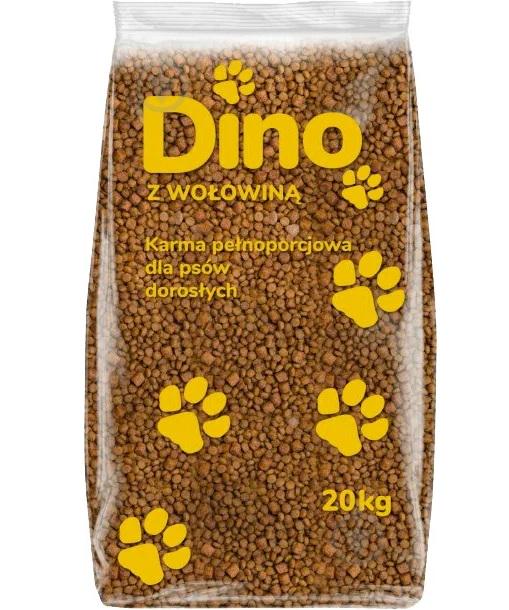 Корм сухий для собак Dino з яловичиною та рисом 20 кг (2808099909) Корм сухий для собак Dino з яловичиною та рисом 20 кг (2808099909)