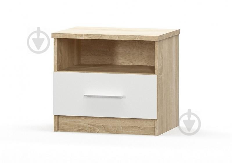 Тумба прикроватная Мебель Сервис Маркос (2 шт) Дуб самоа/белый