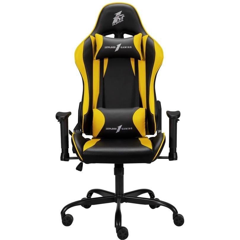 Кресло для геймеров 1stPlayer S01 Butterfly 170° до 120 кг Black/Yellow (S01-BKYE)