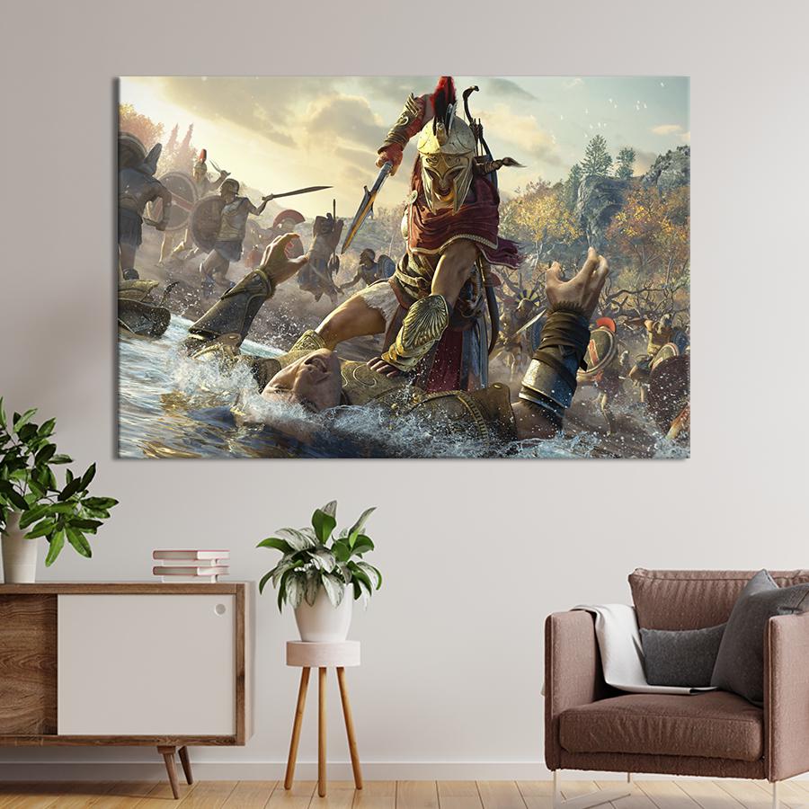 Картина на холсте Assassin's Creed: Odyssey 122x81 см (1496-1)