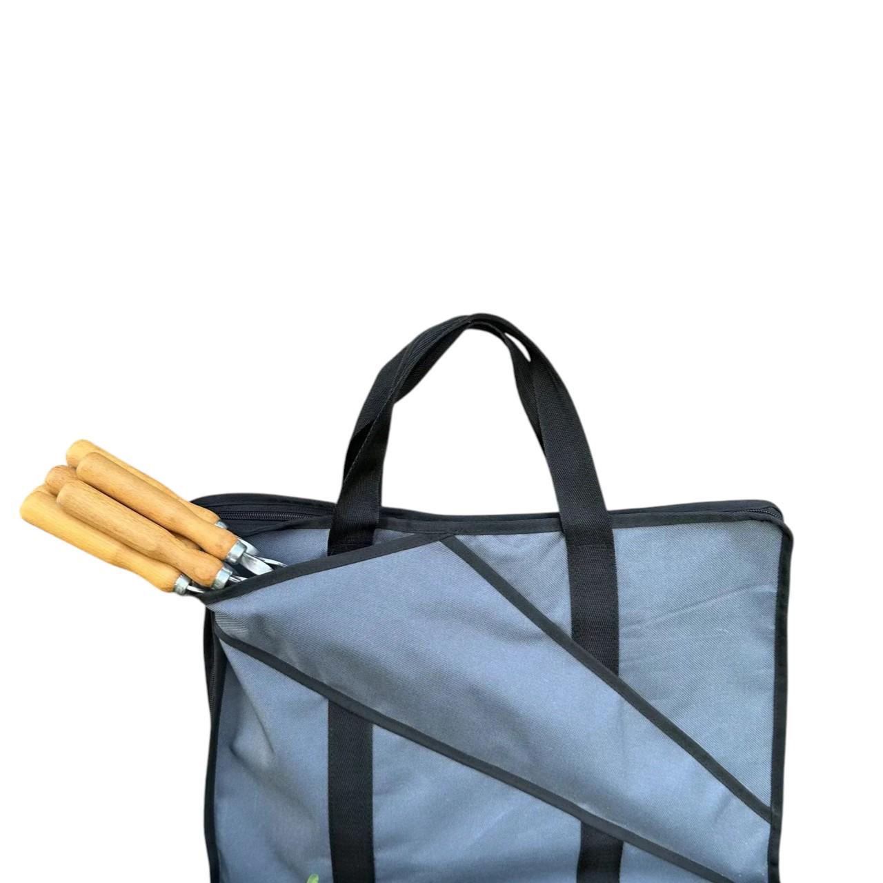 Чохол захисний Mzavod для розбірного мангалу Фенікс з оксфорду на 6 шампурів Сірий (136-17-1060110007008) - фото 7 Чохол захисний Mzavod для розбірного мангалу Фенікс з оксфорду на 6 шампурів Сірий (136-17-1060110007008) - фото 7