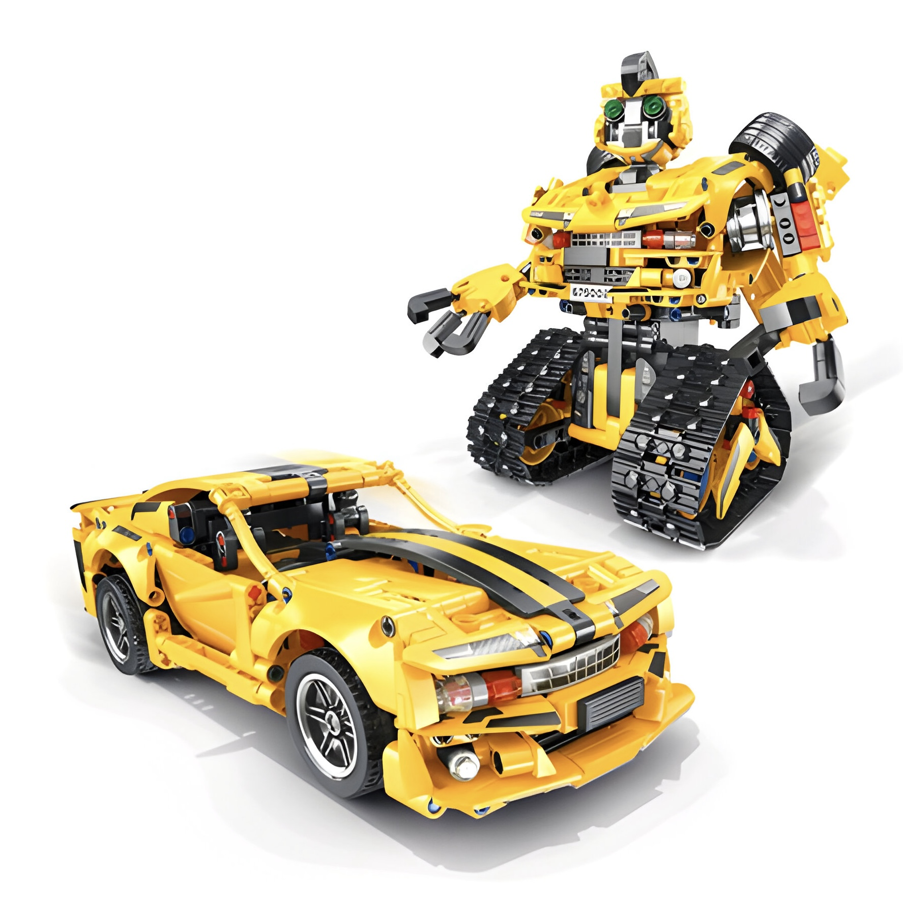 Конструктор на радіокеруванні Трансформер Бамблі 2в1 на пульті керування 895 деталей (КР-11034) - фото 3 Конструктор на радіокеруванні Трансформер Бамблі 2в1 на пульті керування 895 деталей (КР-11034) - фото 3