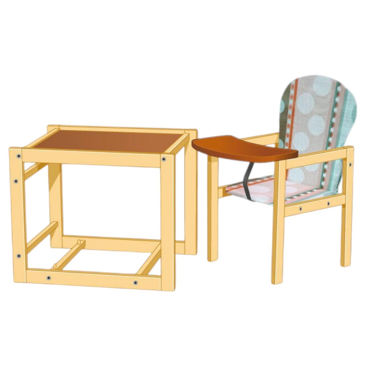 Стульчик для кормления Мася Круги (№1224) - фото 4 Стульчик для кормления Мася Круги (№1224) - фото 4