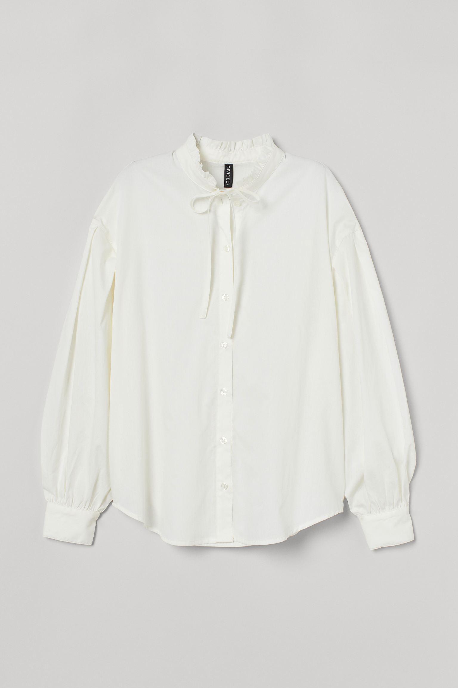 Блуза H&M L Белый (27079188132)