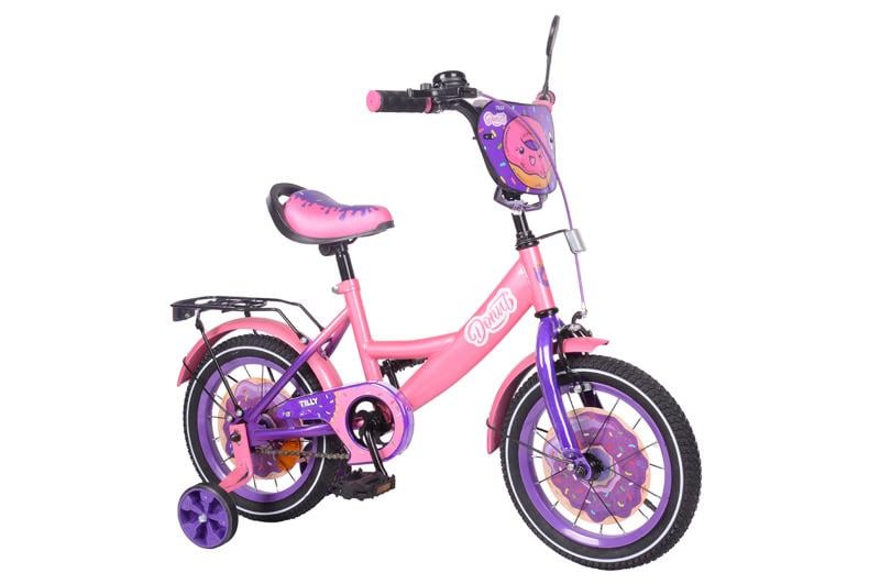 Велосипед детский Tilly Donut 14 70х37х17см Розовый/Фиолетовый (T-214214/1)