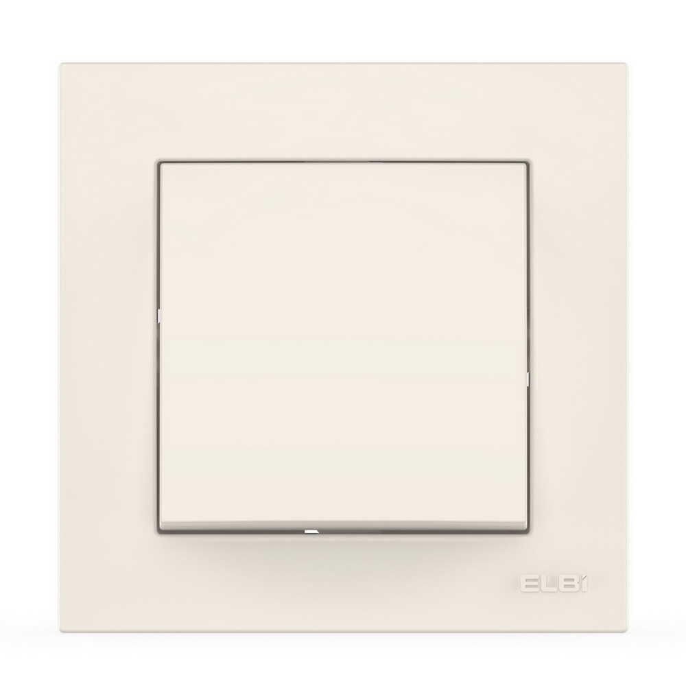 Выключатель одноклавишный EL-BI VEGA Белый (27549599)