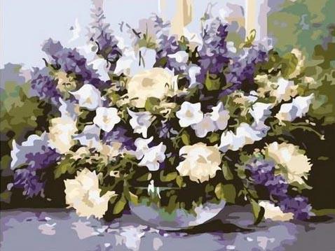 Набор рисования по номерам ColorArt Летний букет MST015 с подрамником 30x40 см